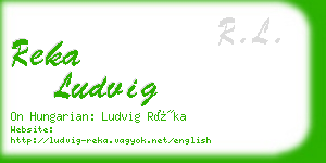 reka ludvig business card